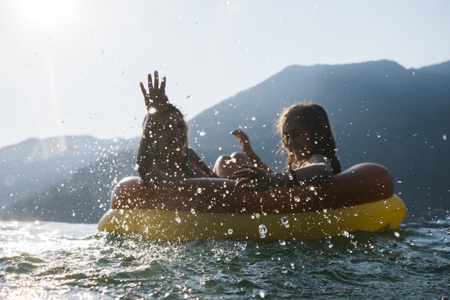 Two friends having fun at the lake.
Pre-Opening picture pool, stock photos
Falkensteiner Resort Lake Garda