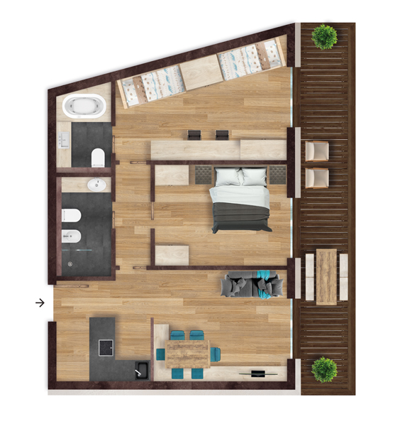 residence con attività per famiglie a corvara