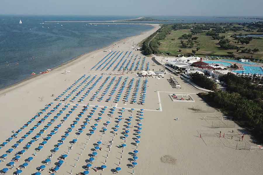 spiaggia dell'isola di albarella