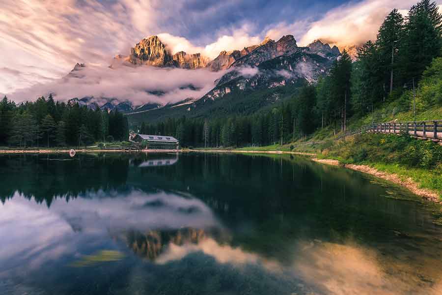 veneto san vito di cadore lago mosigo