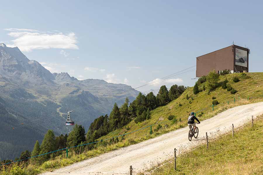 migliori mountain bike trails sul Corviglia a St. Moritz