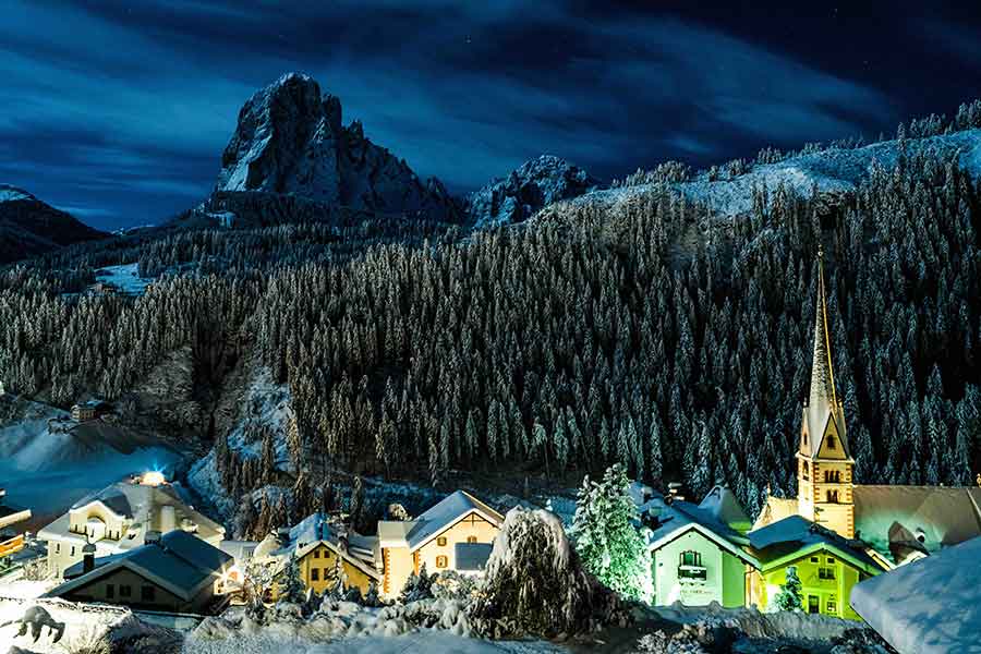 Selva Val Gardena inverno e natale